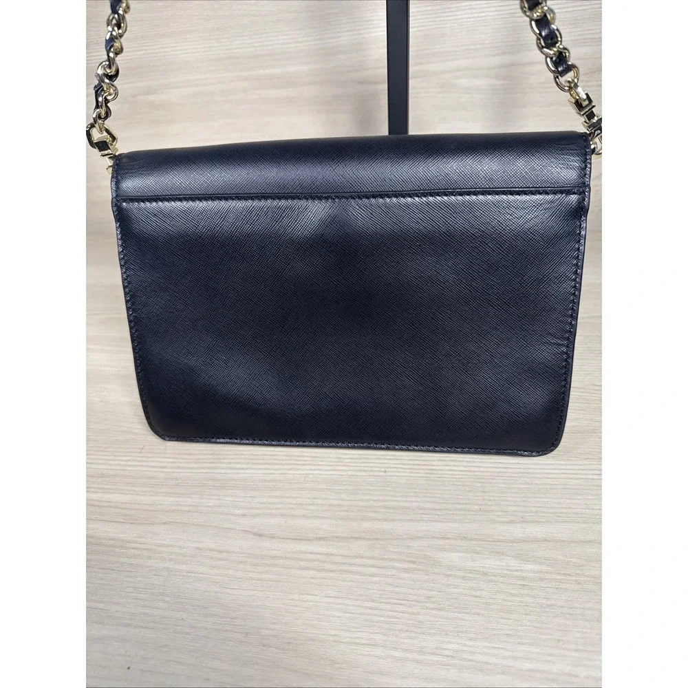 Tory Burch Kira Clutch Shoulder Envelope Cross Body‎ Purse Removable Gold Chain